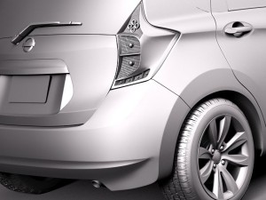 Nissan Versa 2014 USA 3D Модель