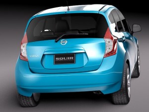 Nissan Versa 2014 USA 3D Модель