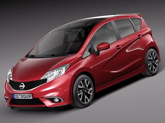 Nissan Note 2014 Euro 3D Model .c4d .max .obj .3ds .fbx .stl .blend
