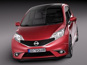 Nissan Note 2014 Euro 3Dモデル