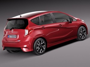 Nissan Note 2014 Euro 3Dモデル
