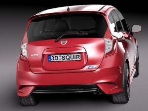 Nissan Note 2014 Euro 3Dモデル