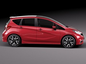 Nissan Note 2014 Euro 3Dモデル