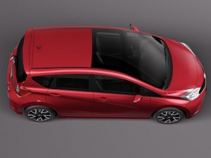 Nissan Note 2014 Euro 3Dモデル