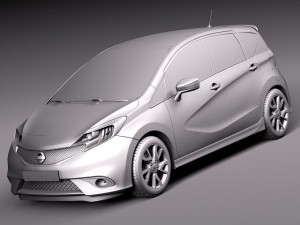 Nissan Note 2014 Euro 3Dモデル