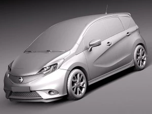 Nissan Note 2014 Euro 3D Model