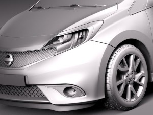 Nissan Note 2014 Euro 3Dモデル