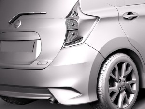 Nissan Note 2014 Euro 3Dモデル