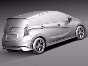 Nissan Note 2014 Euro 3Dモデル