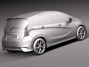 Nissan Note 2014 Euro 3D Model