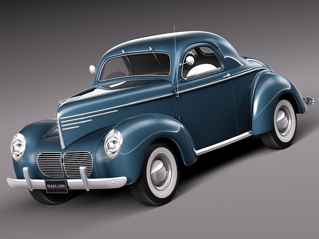 Willys Coupe 1940 Model 3D .c4d .max .obj .3ds .fbx .stl .blend