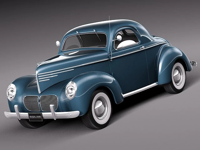 Willys Coupe 1940 3D Model .c4d .max .obj .3ds .fbx .stl .blend 