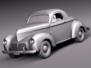 Willys Coupe 1940 Model 3D