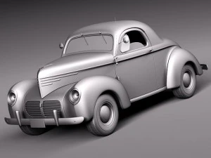 Willys Coupe 1940 3D Model