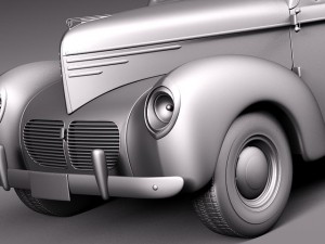 Willys Coupe 1940 Model 3D
