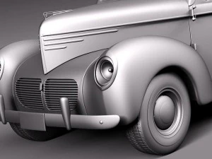 Willys Coupe 1940 3D Model