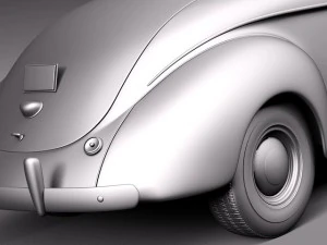 Willys Coupe 1940 3D Model