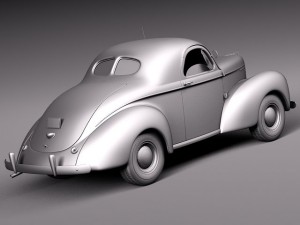 Willys Coupe 1940 Model 3D