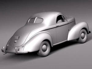 Willys Coupe 1940 3D Model