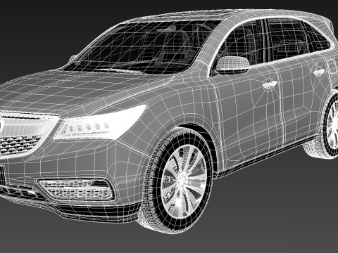 Acura MDX 2014 Model 3D