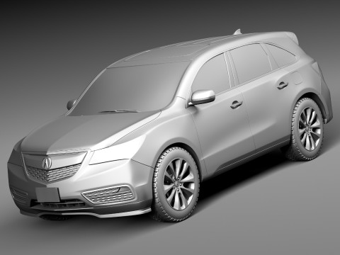 Acura MDX 2014 Model 3D