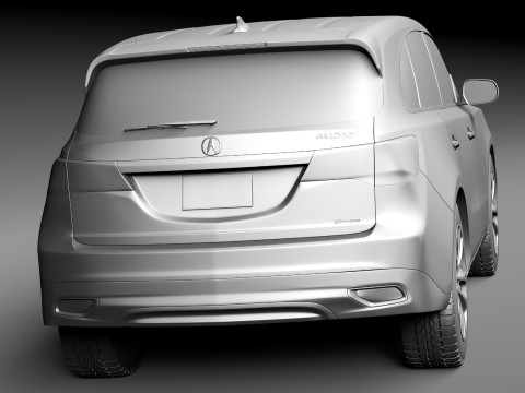 Acura MDX 2014 Model 3D