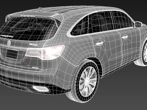 Acura MDX 2014 Model 3D