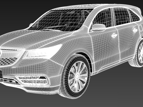 Acura MDX 2014 Model 3D