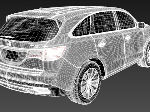 Acura MDX 2014 Model 3D