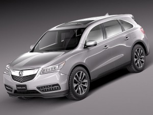 Acura mdx 2014 3D Model