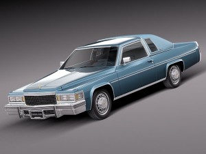 Cadillac Deville Coupe 1977 3D Model