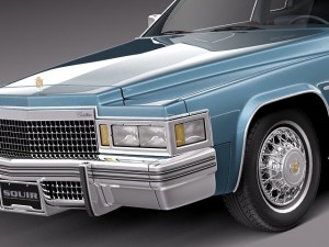 Cadillac Deville Coupe 1977 Modelo 3D