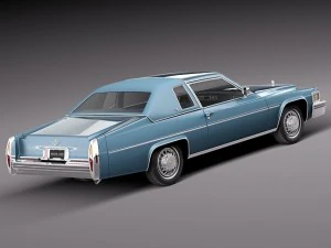 Cadillac Deville Coupe 1977 3D Model