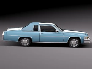Cadillac Deville Coupe 1977 3D Model