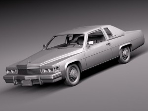 Cadillac Deville Coupe 1977 Modelo 3D