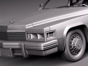 Cadillac Deville Coupe 1977 Modelo 3D