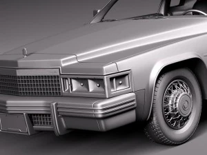 Cadillac Deville Coupe 1977 3D Model