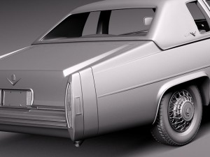 Cadillac Deville Coupe 1977 Modelo 3D