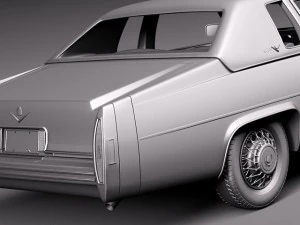Cadillac Deville Coupe 1977 3D Model