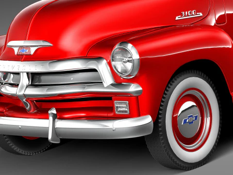 Chevrolet 3100 Pickup 1954 3D Model