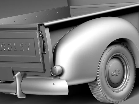 Chevrolet 3100 Pickup 1954 3D Model