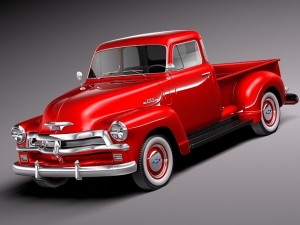 Chevrolet 3100 Pickup 1954 Modello 3D