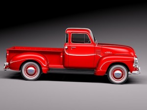 Chevrolet 3100 Pickup 1954 3D Model