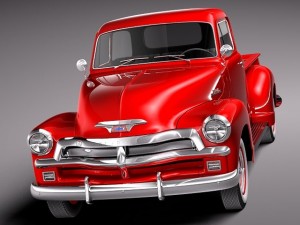 Chevrolet 3100 Pickup 1954 3D Model