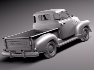 Chevrolet 3100 Pickup 1954 3D Model