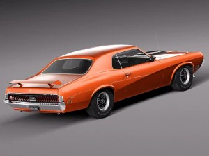 Cougar 1970 3D Model