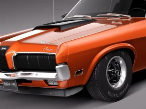 Cougar 1970 3D Model