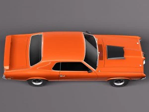 Cougar 1970 3D Model