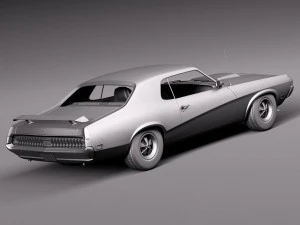 Cougar 1970 3D Model