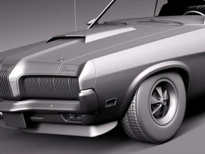 Cougar 1970 3D Model